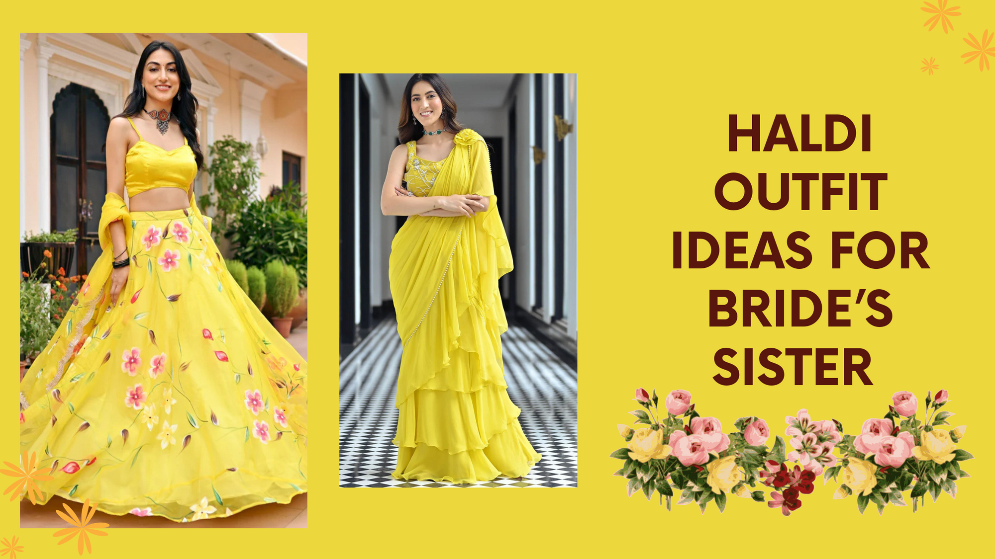 Haldi Outfits for Bride's Sister