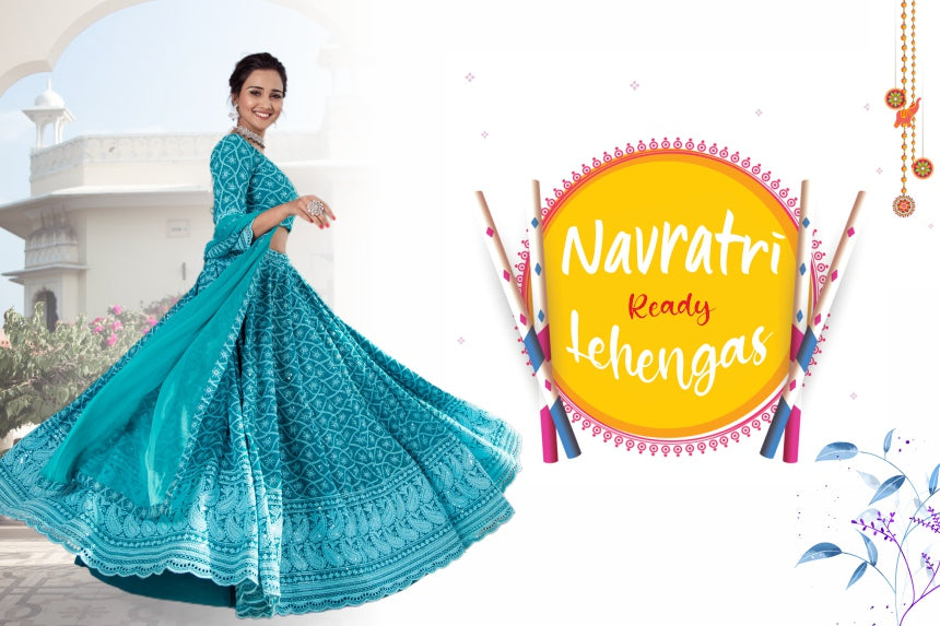 GET GARBA-READY SPORTING THESE VOGUISH LEHENGA SETS