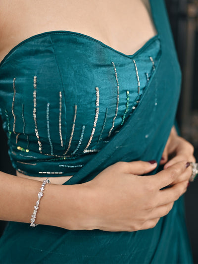Nayra Turquoise Saree