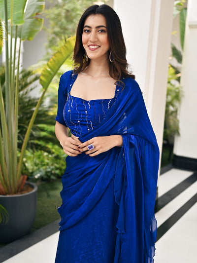 Nayra Blue Saree