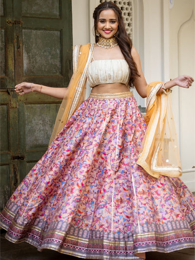 Printed Gota Lehenga Choli Set