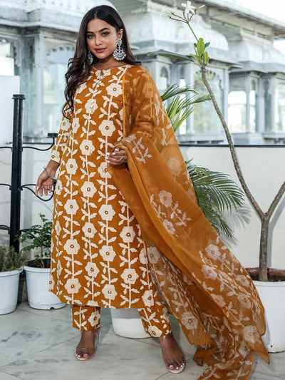 Cotton Handblock Printed Kurta Pant