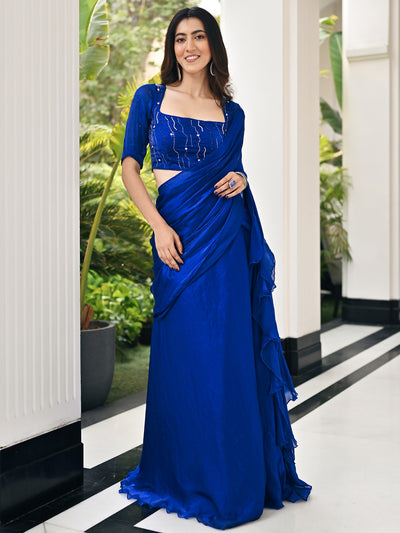 Nayra Blue Saree
