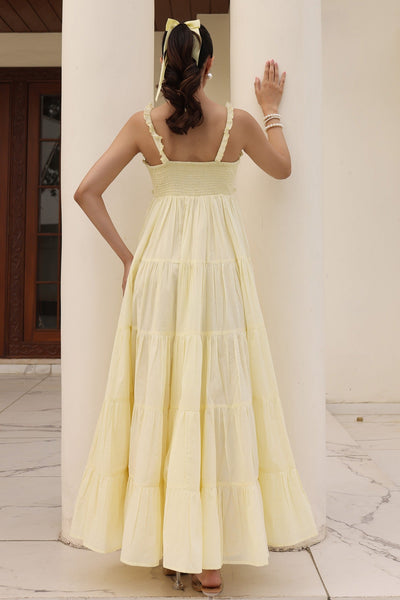Butter Crossiant Yellow Dress