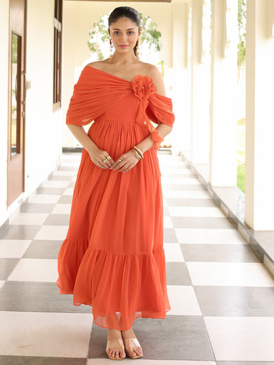 Rustic off shoulder Dress