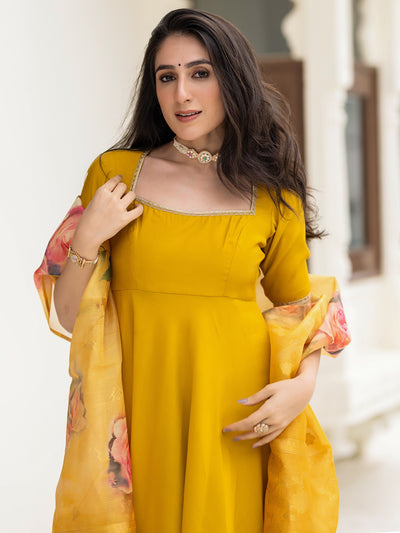 Ethnic Yellow Suit Set