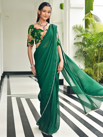 Drama Green Saree