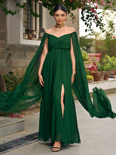 Forest Breeze slit Dress