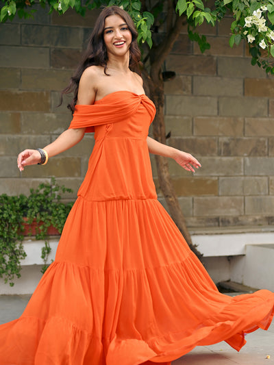 Venti Off Shoulder Dress