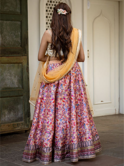 Printed Gota Lehenga Choli Set