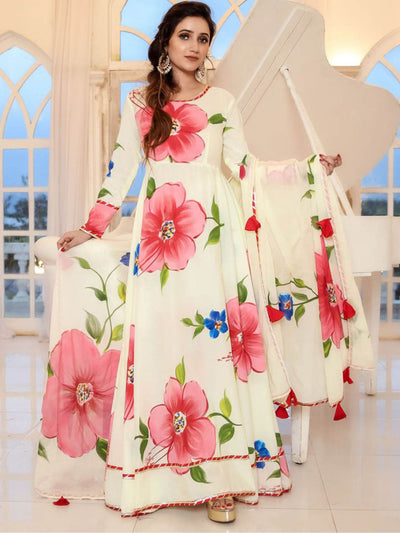 Yellow Hand Paint Kurta Pant 1