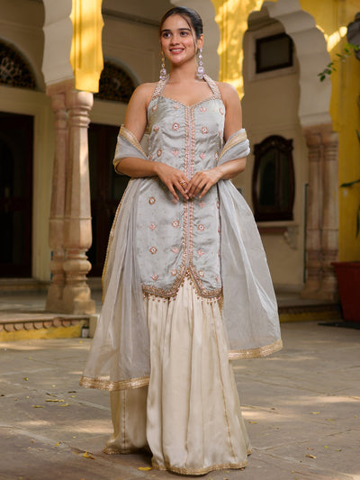 Pearl Grey and Off White