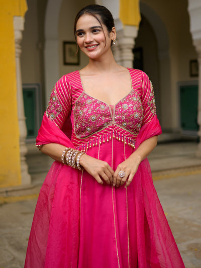 Majenta Anarkali
