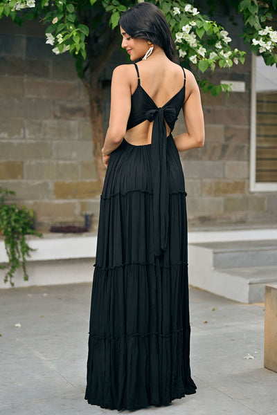 Raya Black long Dress