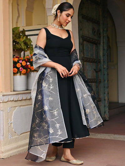 BLACK OMBRE ANARKALI SET