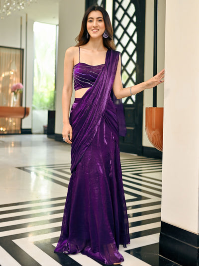 Nayra Purple Saree