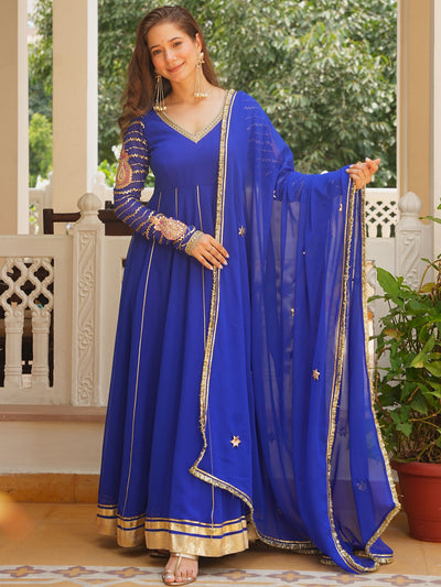 BLUE PATCH ANARKALI