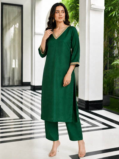 Green Kurta Set