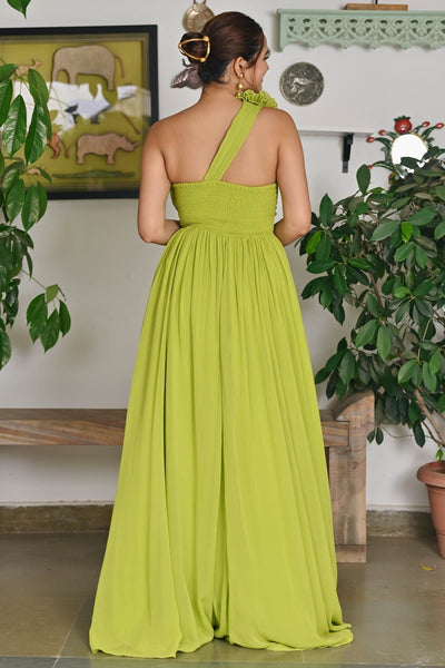 Lusty lime Long dress