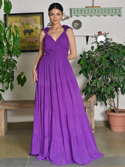 Ruffle Princess Purple dress