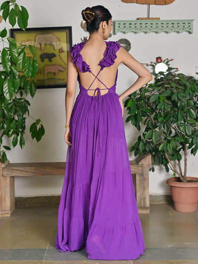 Ruffle Princess Purple dress