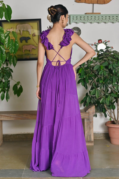 Ruffle Princess Purple dress