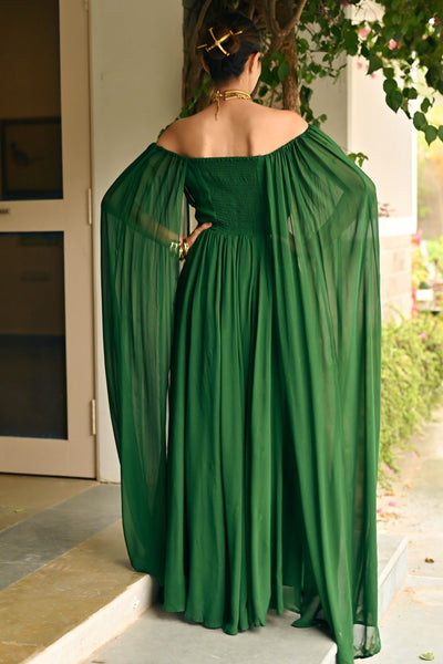 Forest Breeze slit Dress