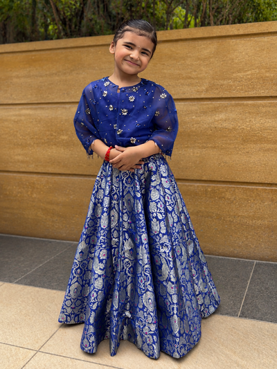 ROYAL BLUE LEHENGA SET
