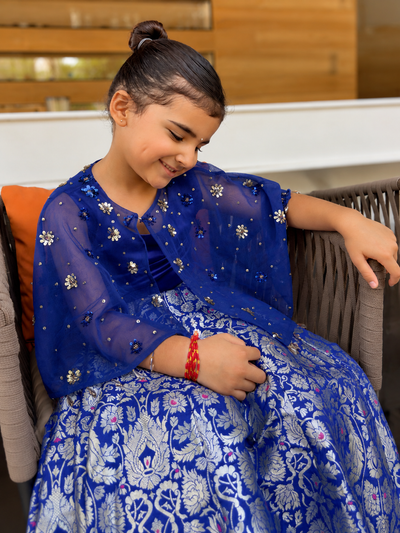 ROYAL BLUE LEHENGA SET