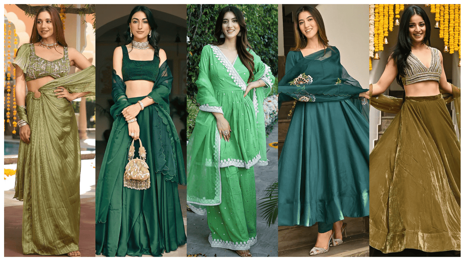 2024's Best Mehndi Outfits for Brides | Top 10 Trends 2024's Best Mehndi Outfits for Brides | Top 10 Trends