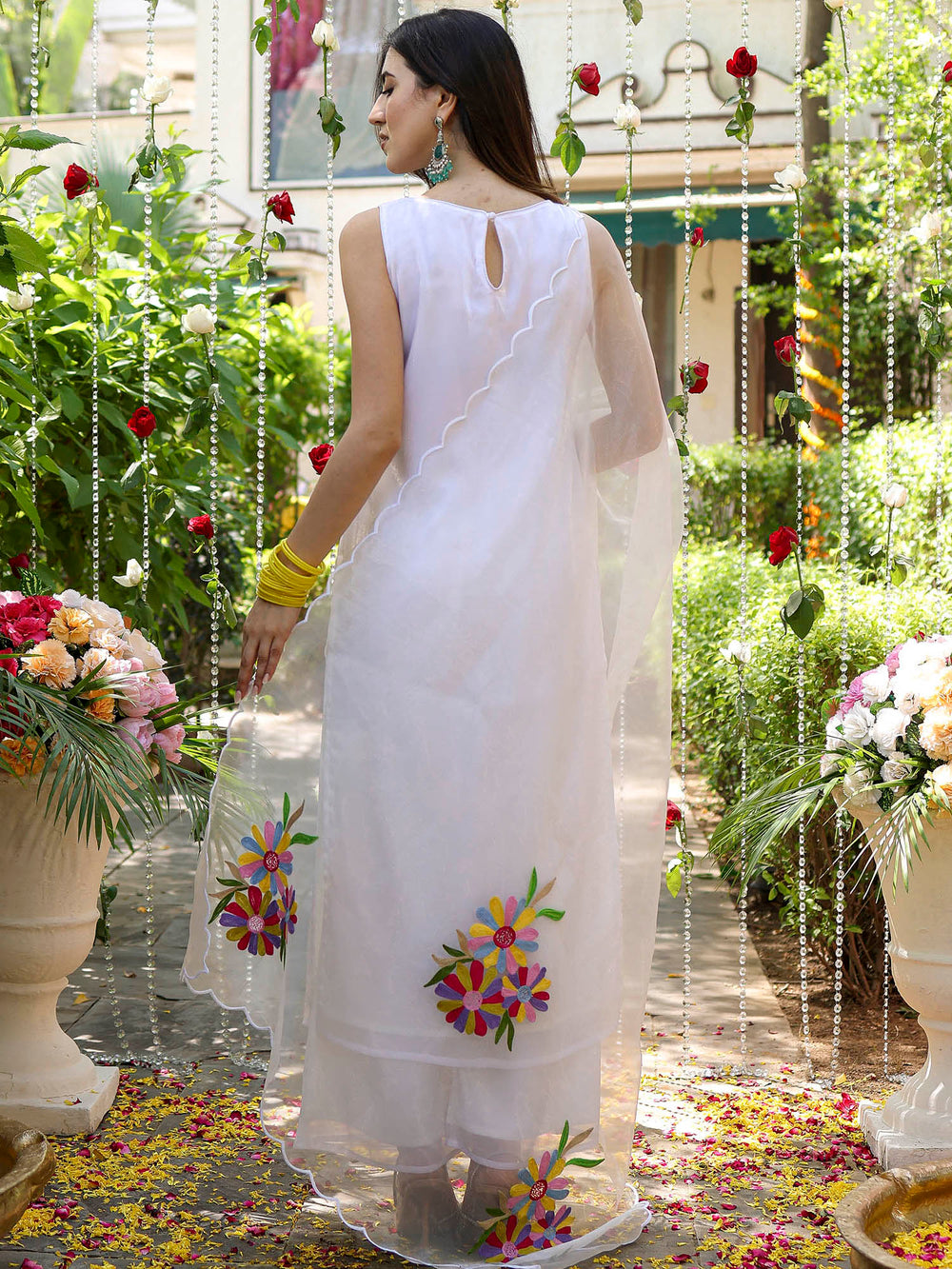 Sneh White Kurta Set