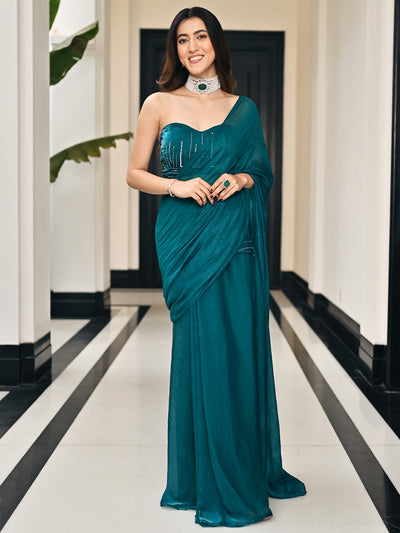 Nayra Turquoise Saree