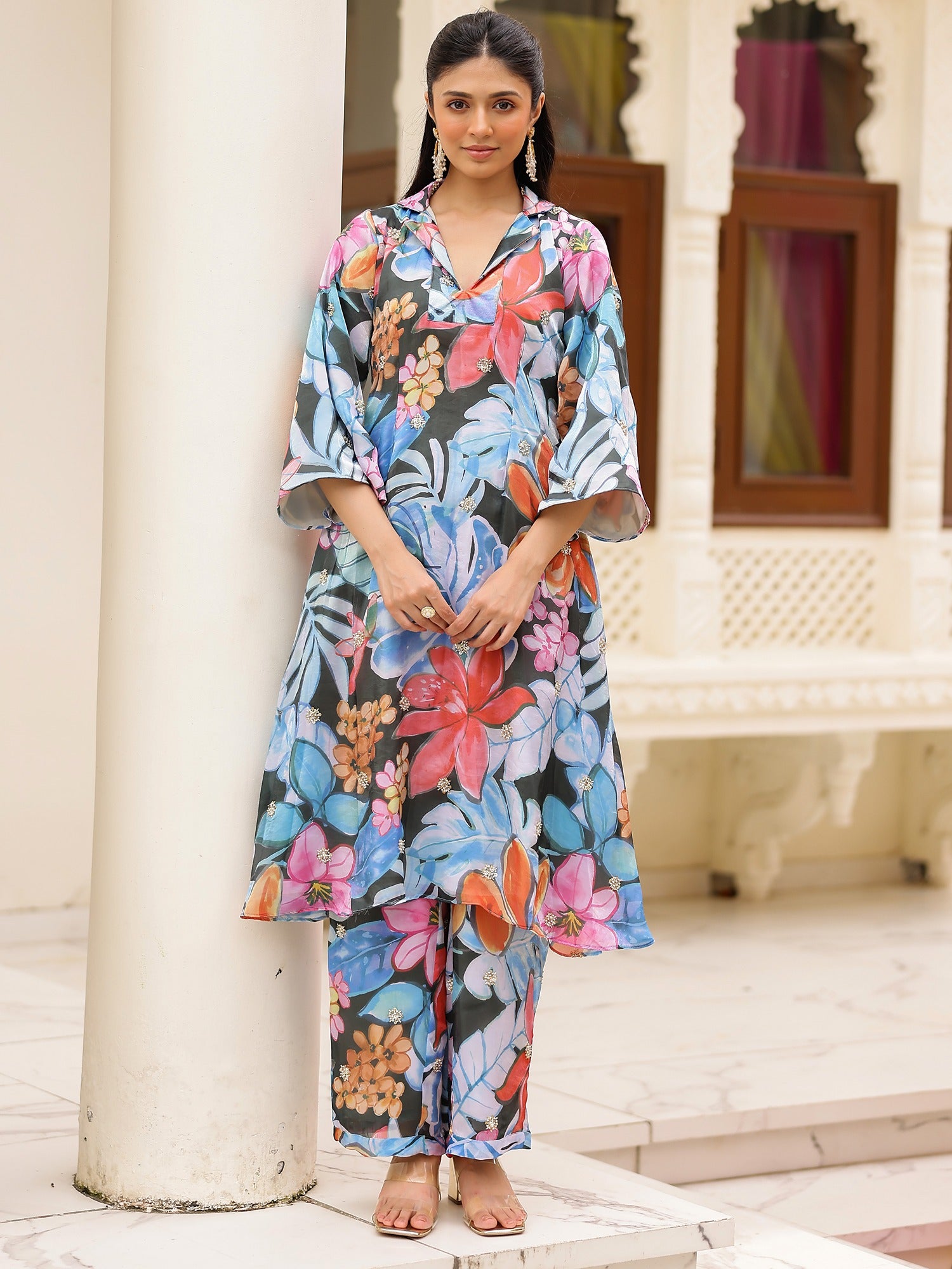 Blue Printed Coord set