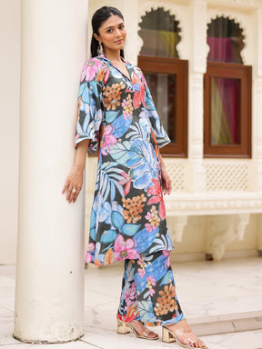 Blue Printed Coord set