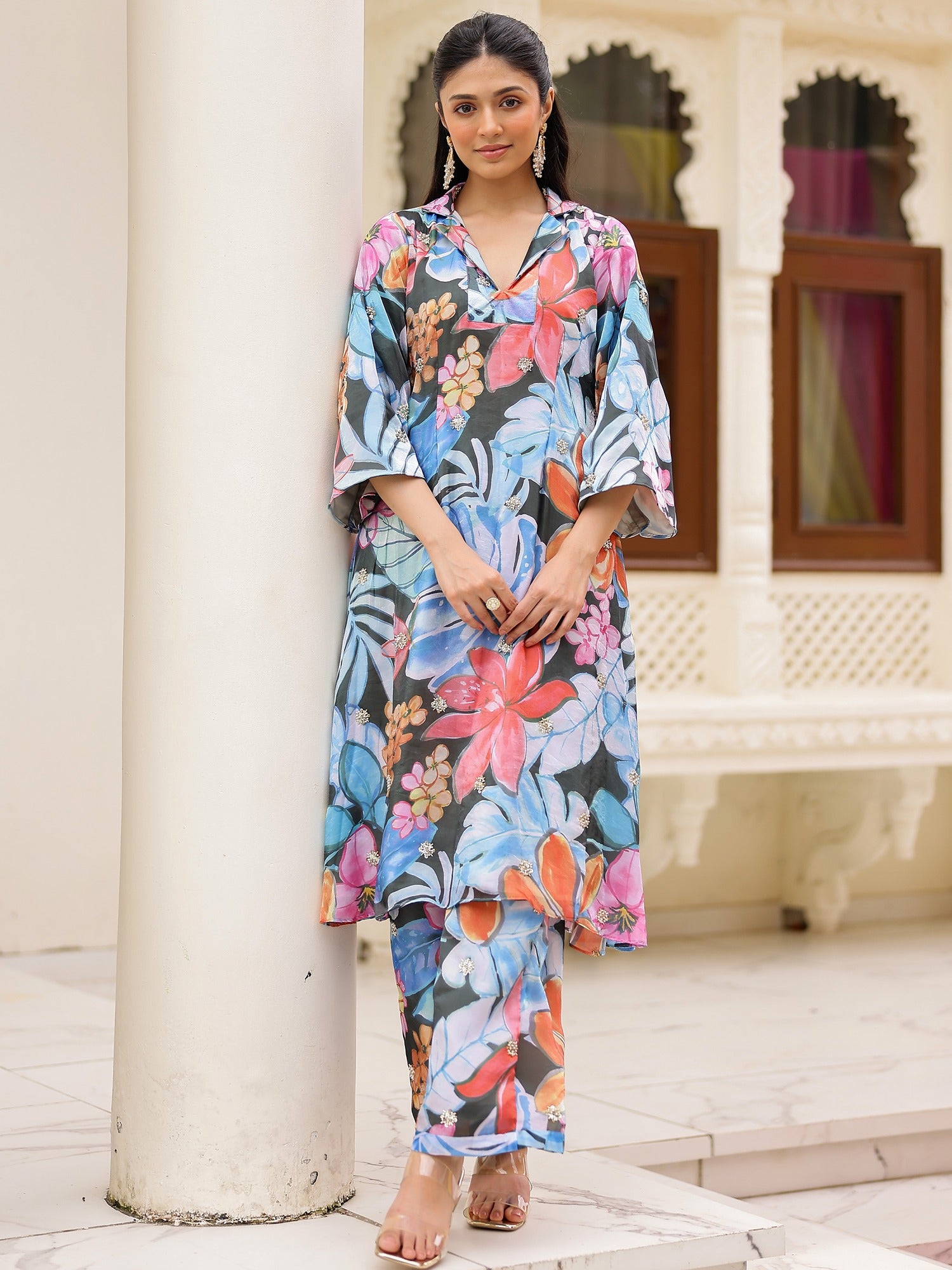 Blue Printed Coord set