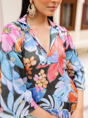 Blue Printed Coord set