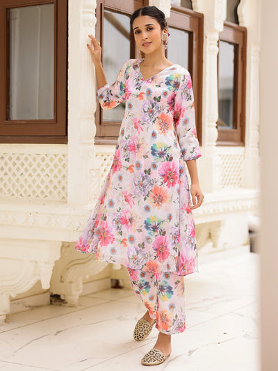Multi Printed Kurta Set