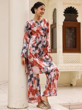 Multi Printed Kurta Set