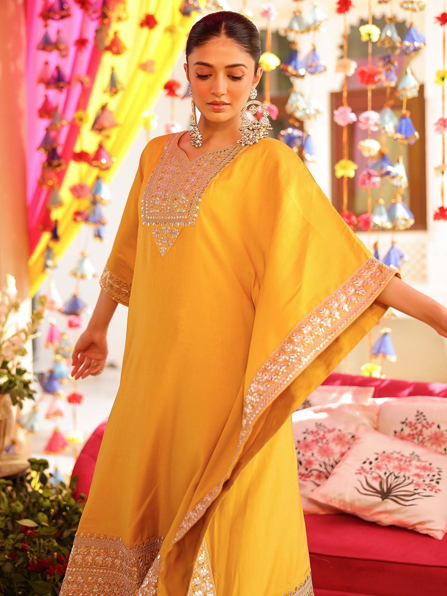 Yellow Kaftan Set