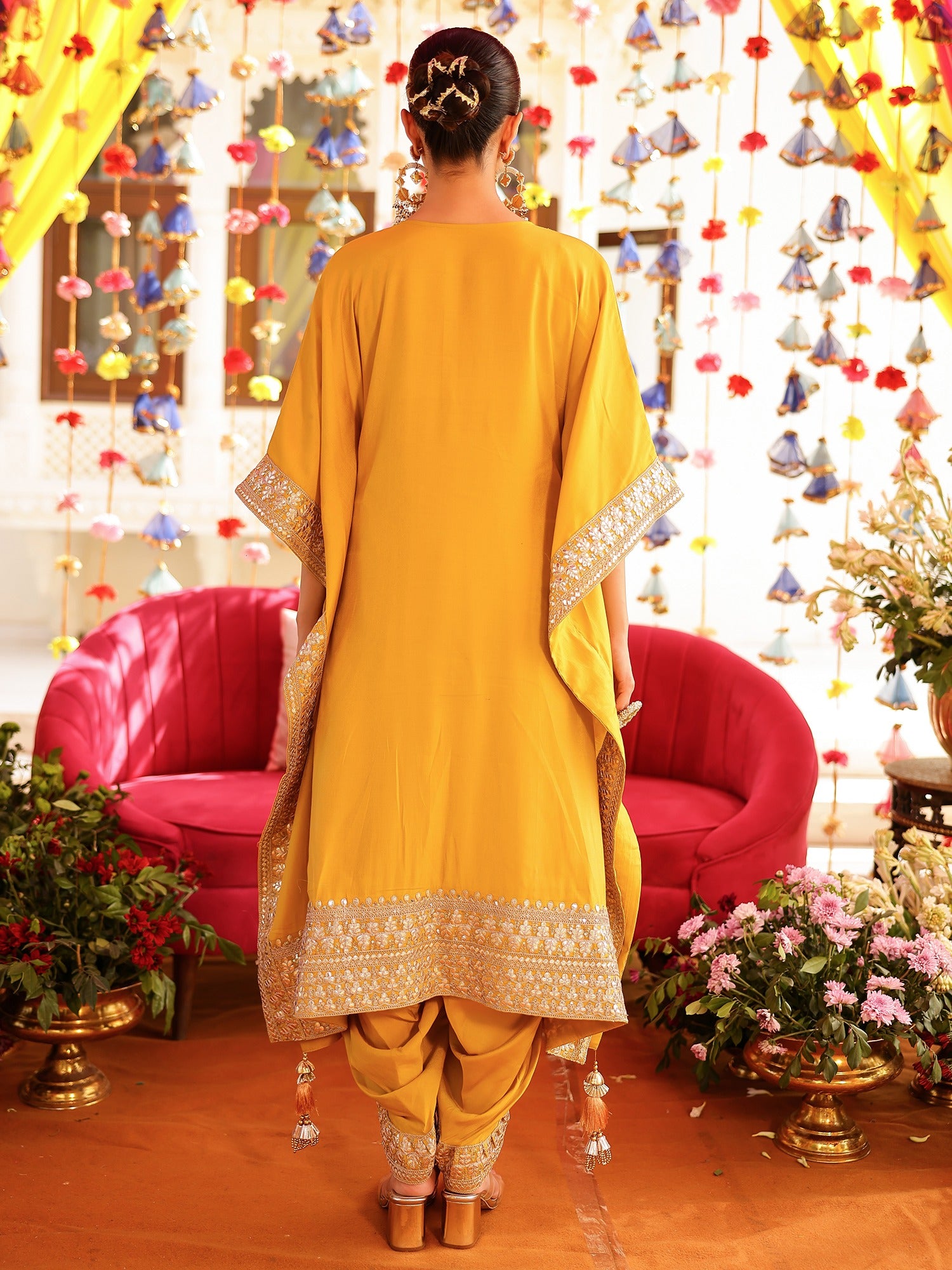 Yellow Kaftan Set