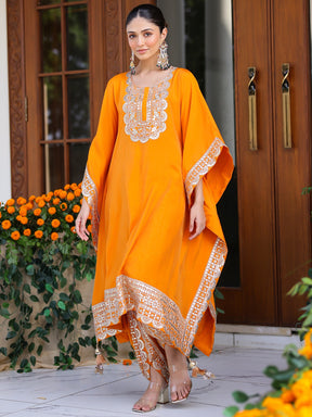 Orange Kaftan Set