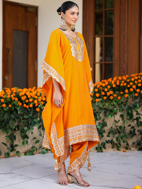 Orange Kaftan Set