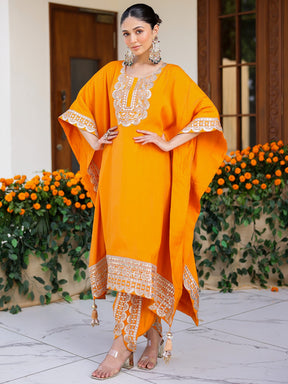Orange Kaftan Set