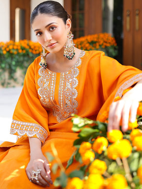 Orange Kaftan Set