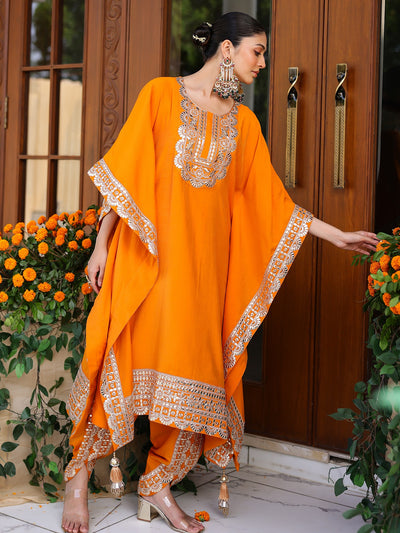 Orange Kaftan Set