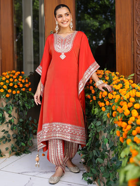 Red Kaftan set
