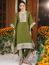 Green Kaftan Set