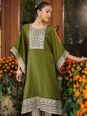 Green Kaftan Set