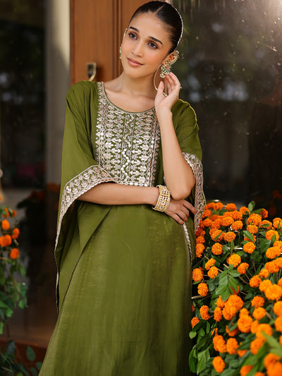 Green Kaftan Set