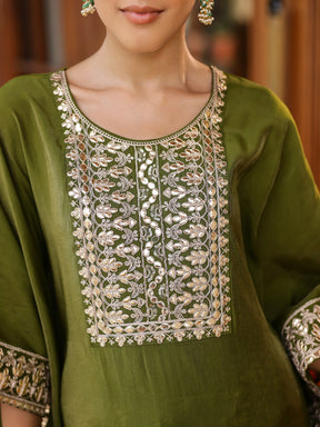 Green Kaftan Set